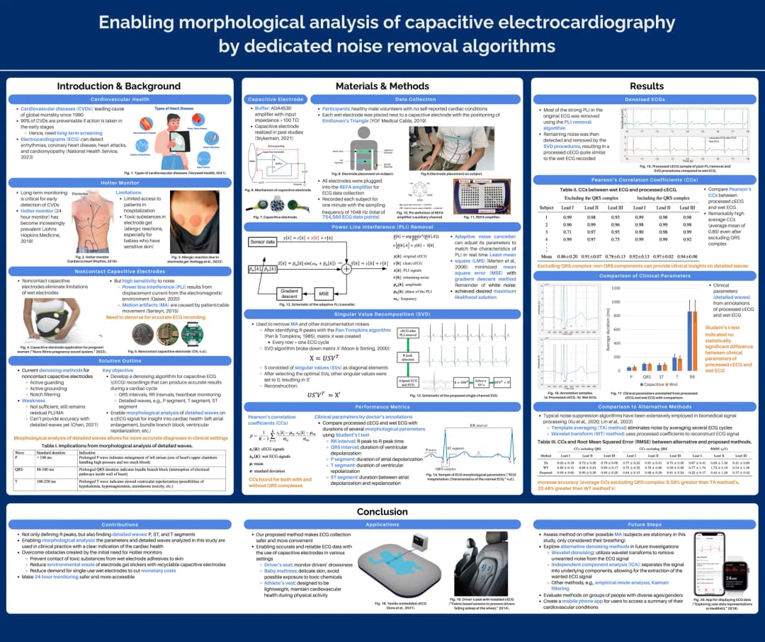 Enabling Morphological Analysis of Capacitive Electrocardiography by Dedicated Noise Removal Algorithms Screenshot
