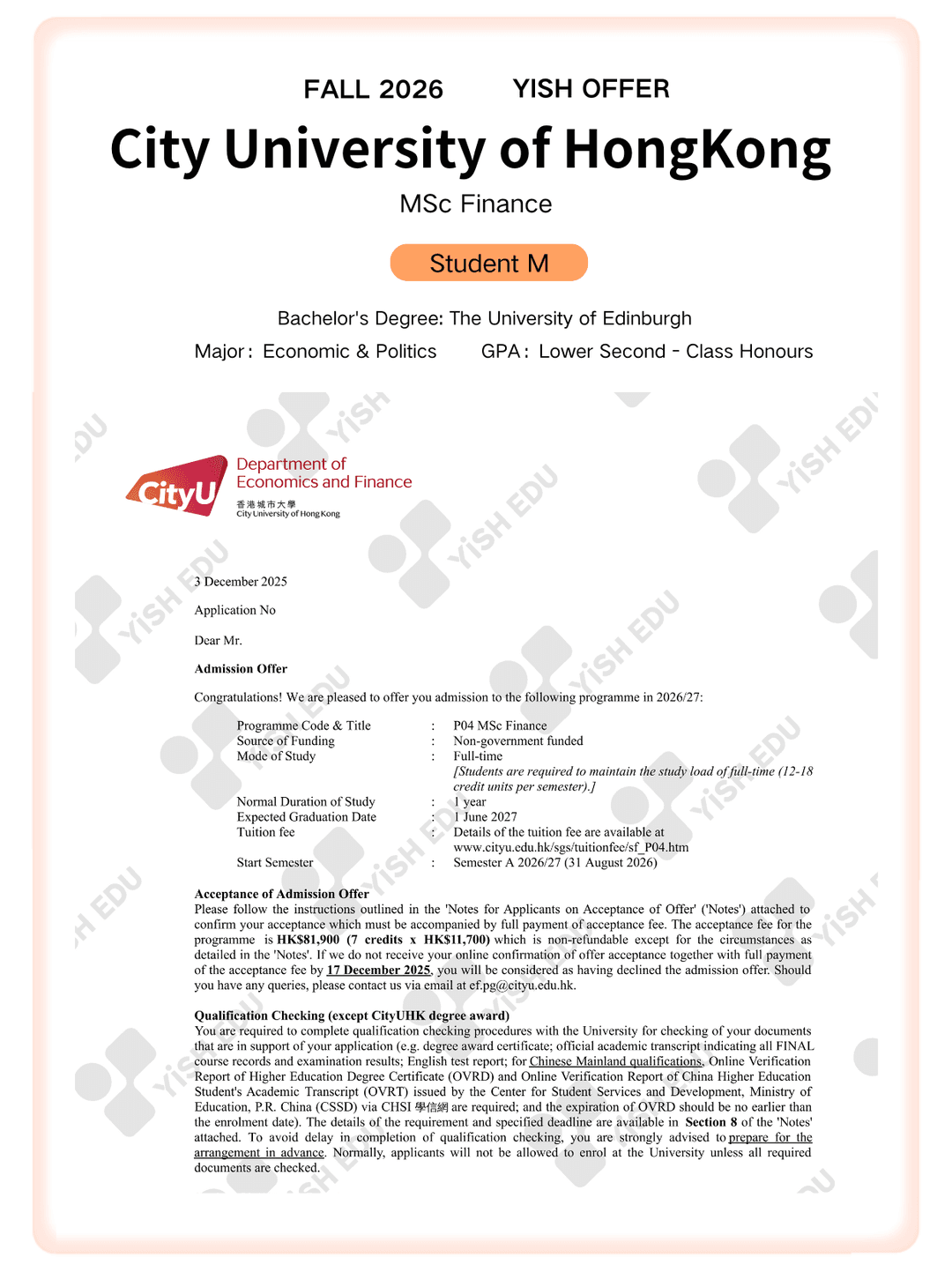 Offer letter