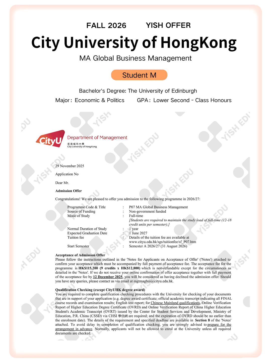 Offer letter