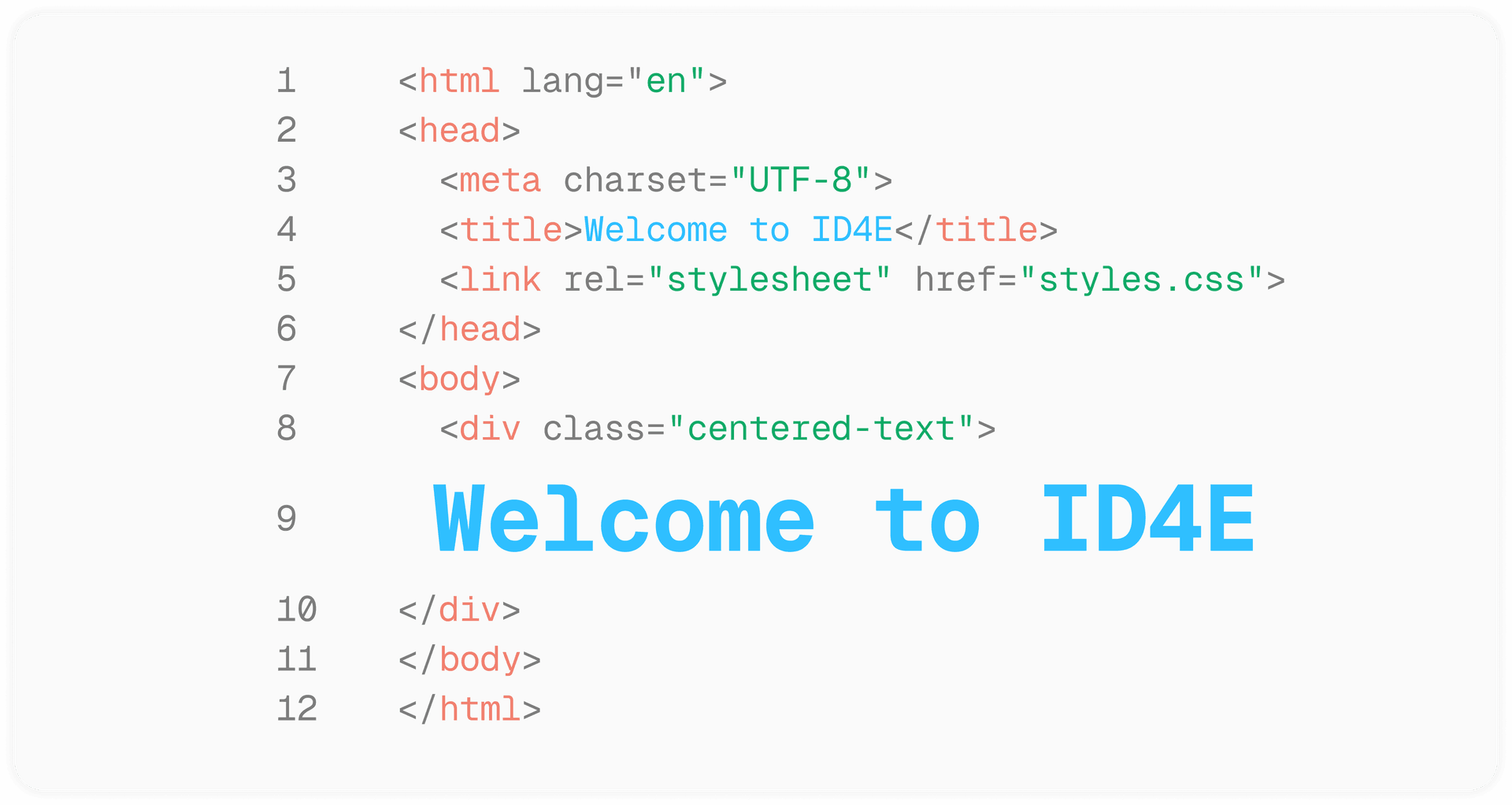Welcome to ID4E Code Example